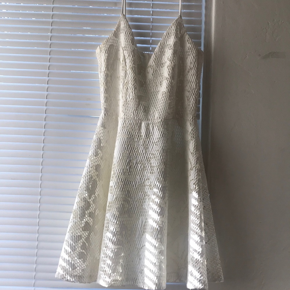 White floral dress